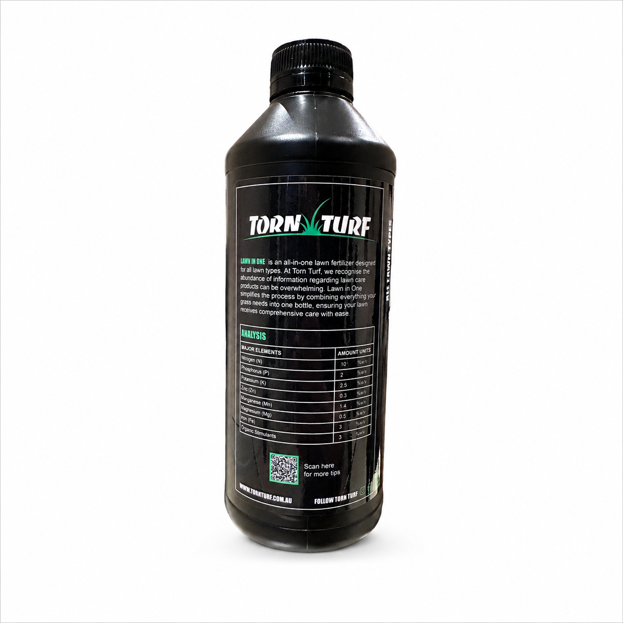 Lawn in One Liquid Lawn Fertiliser 1L directions and product information