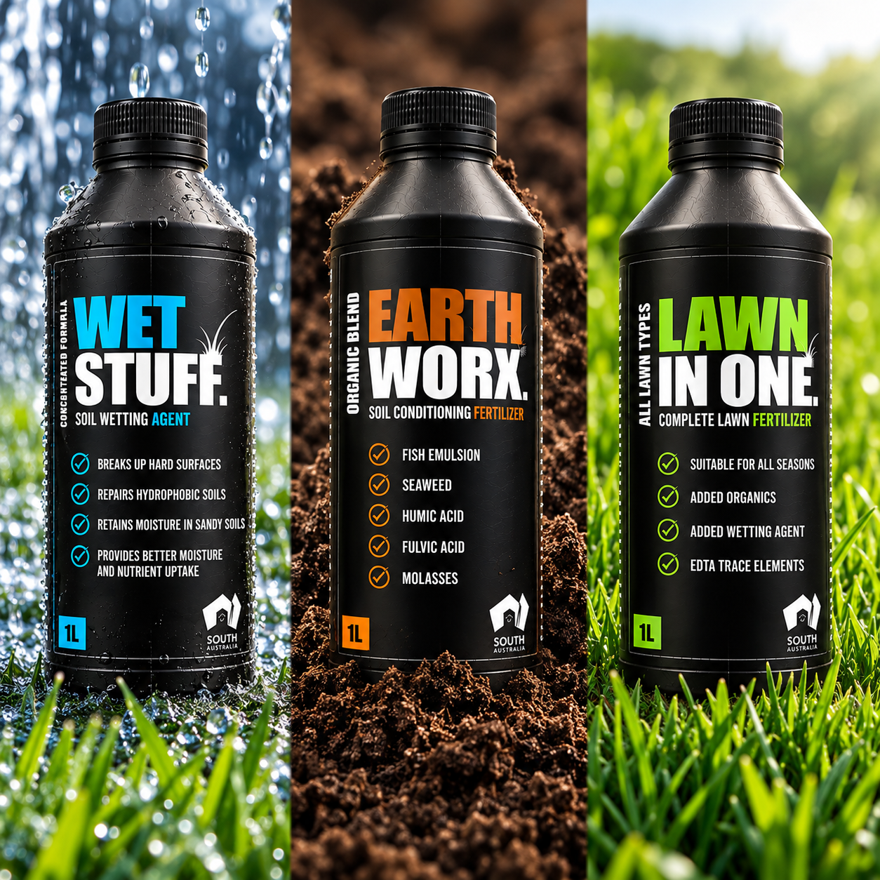 Complete Liquid Lawn Care Pack | 3 x 1L
