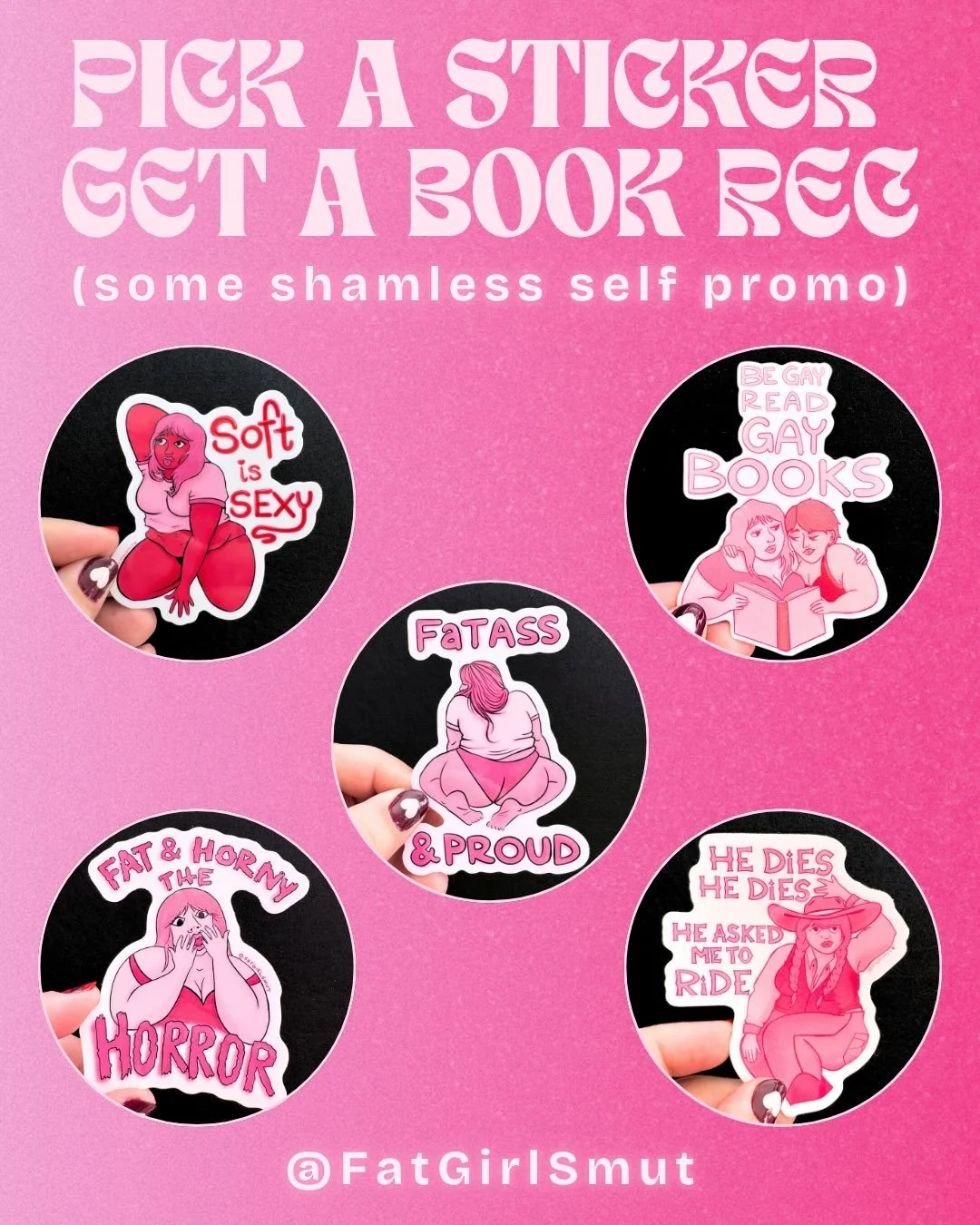 😅 book recs and cute stickers!? Why not both 😜 in all honesty I started working on some commissions yesterday and I&rsquo;m SO EXCITED. However staying silent when I&rsquo;m stoked is harder than I thought it would be - really an excellent problem 