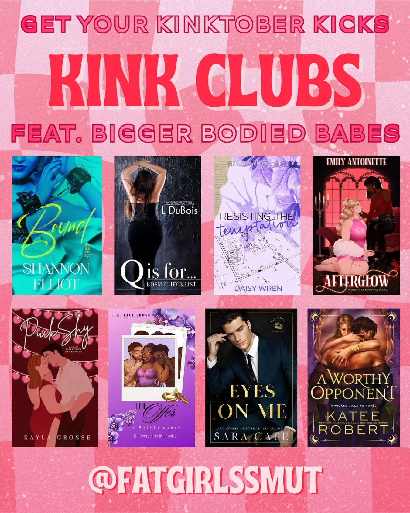 After seeing some of @missjoomina absolutely AMAZING kinktober illustrations I realized I haven&rsquo;t celebrated with any book recs! And I needed to fix that ASAP. 

So if you&rsquo;re looking for a book where the club feels like a character and he