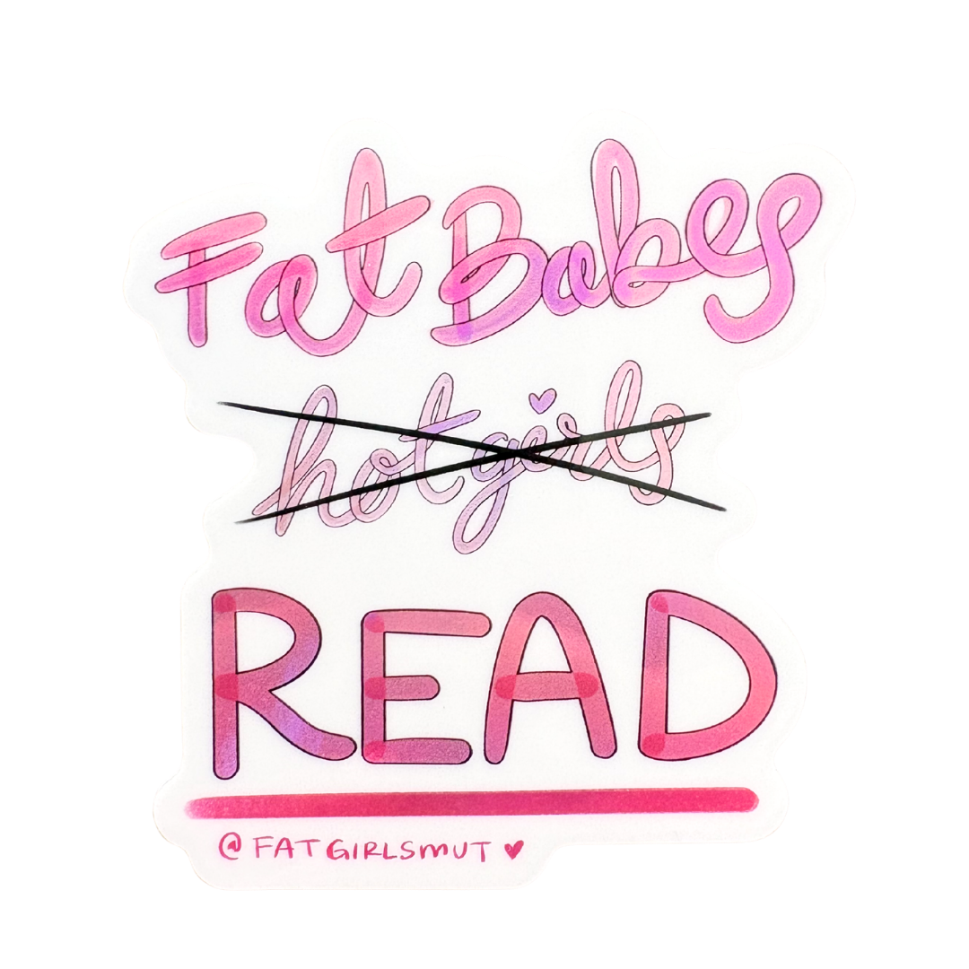 Fat Babes Read Holo Sticker