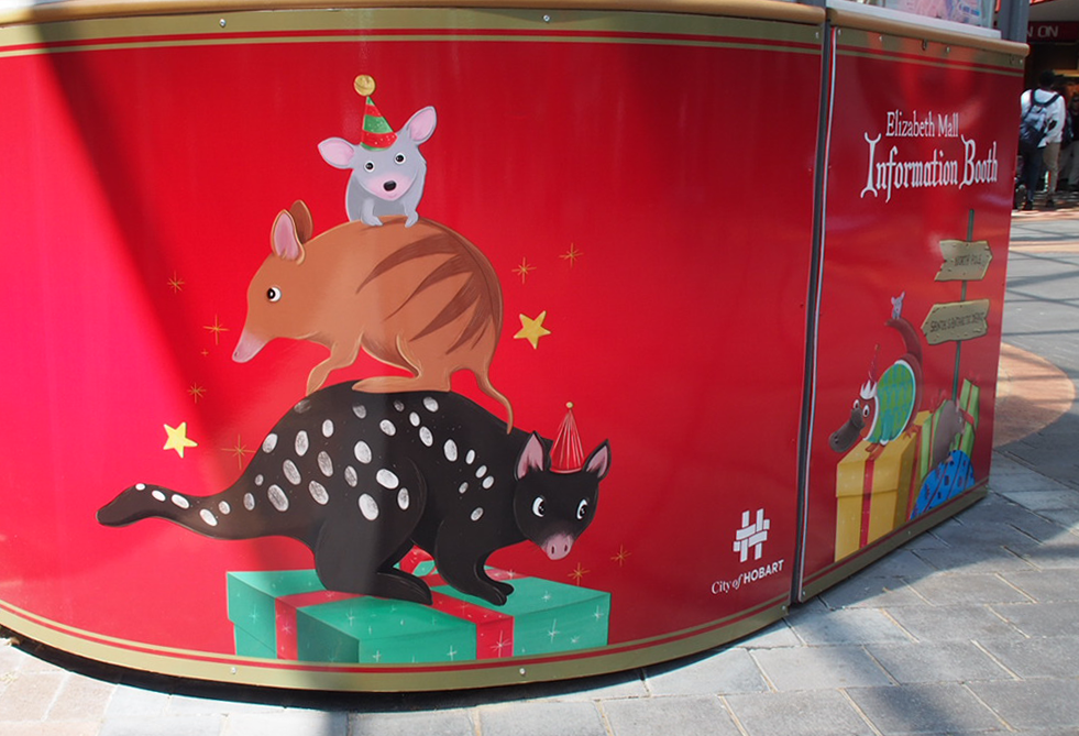 Hobart City Council — Christmas Illustrations