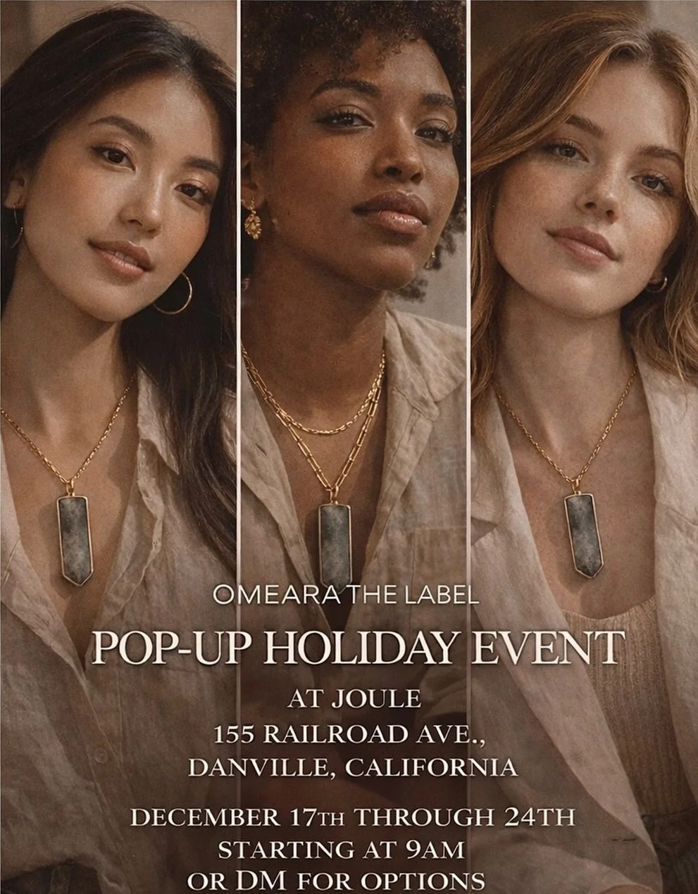 Hey, it&rsquo;s your jewelry bestie ✨  If you&rsquo;re still hunting for the perfect last-minute holiday finds (for yourself or your friends 👀), I&rsquo;ve got you covered.

Come shop O&rsquo;Meara The Label in person at our Pop-Up Holiday Event tho
