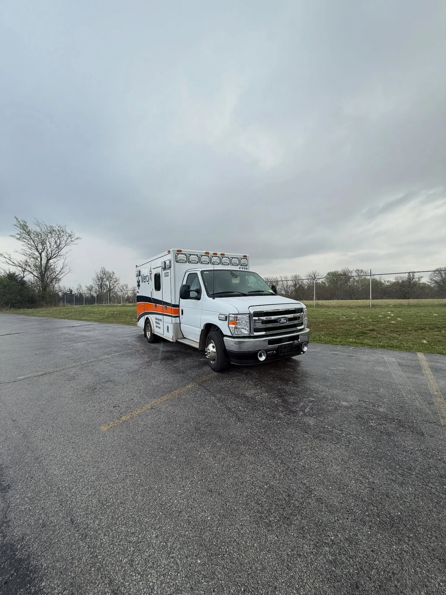 Rain doesn&rsquo;t slow down the mission. Another ambulance delivered to Mercy &mdash; that&rsquo;s one a month, every month of 2026. Consistency that keeps fleets moving and crews ready when it matters most.

If your units are aging or downtime is c
