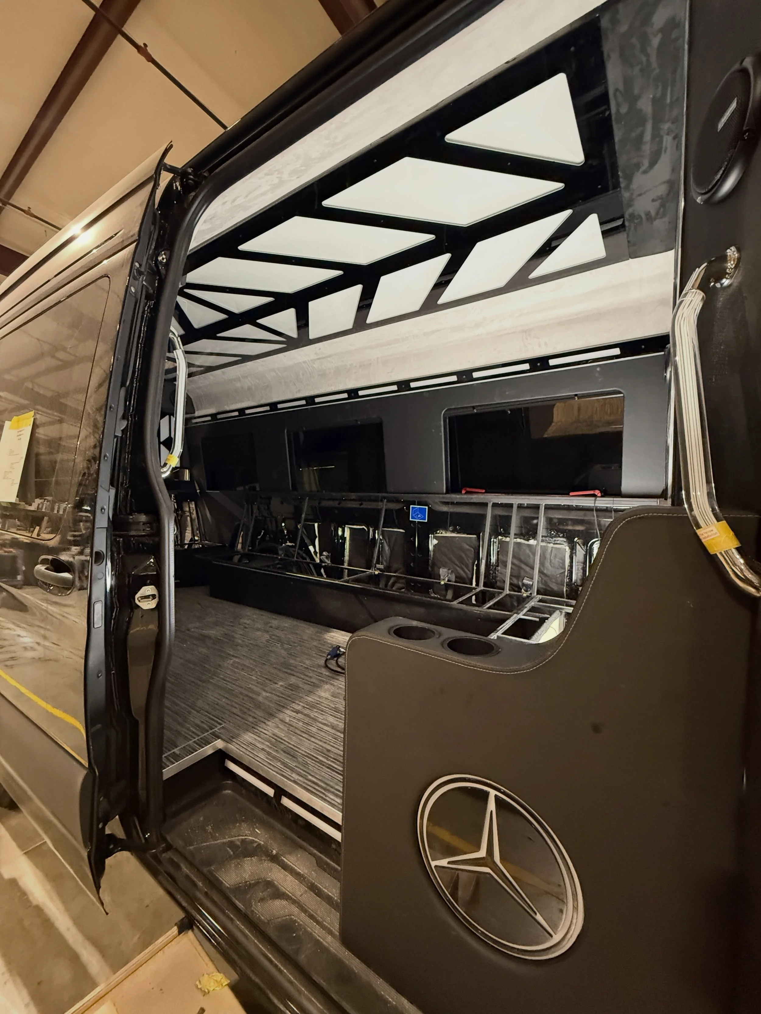 Almost time for this limousine style Mercedes Sprinter ready for delivery. Call now! 

#customsprinter #mercedessprinter