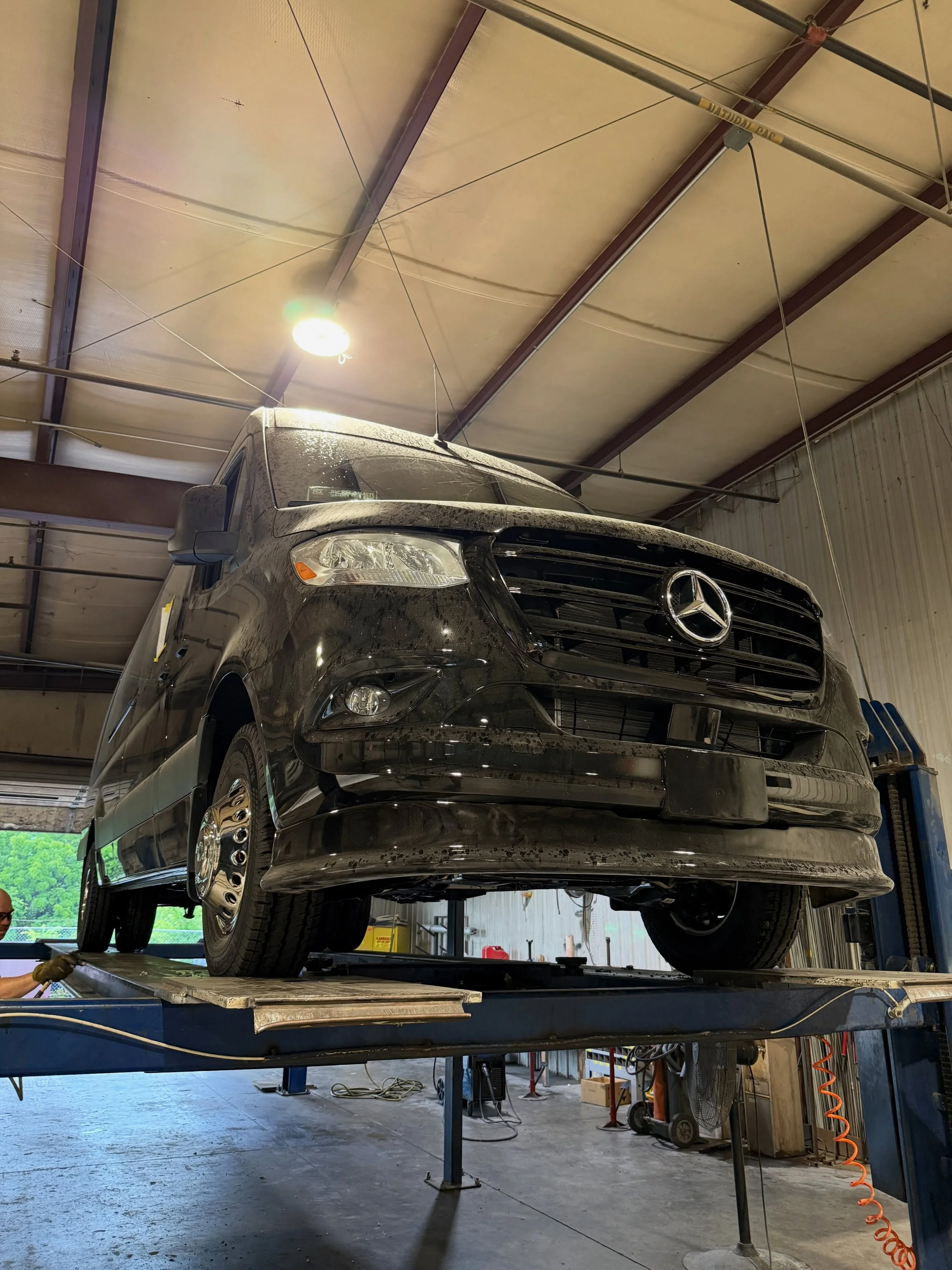 Final QC in progress. ✔️

Running boards are on, inspections are underway, and this custom Mercedes Sprinter is almost ready for delivery. Another build one step closer to hitting the road.

Looking for a Sprinter built your way? Call or DM us today.