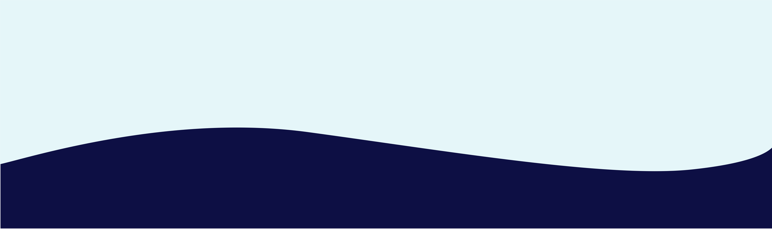 Abstract image with a light blue background and a dark wavy shape at the bottom.