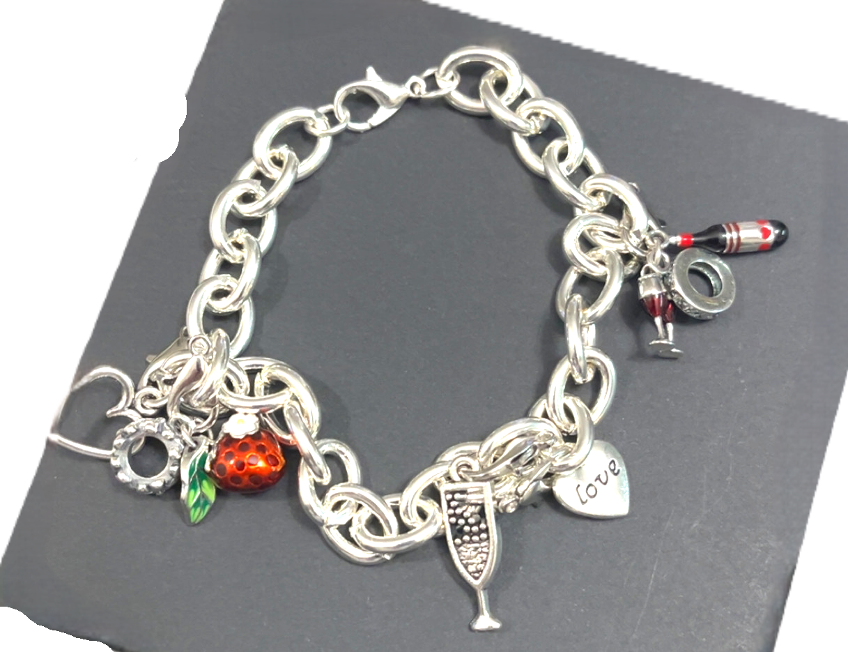 Wine Charm Bracelet