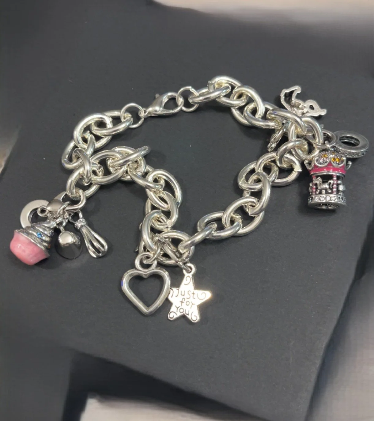 Pink Charm Bracelet