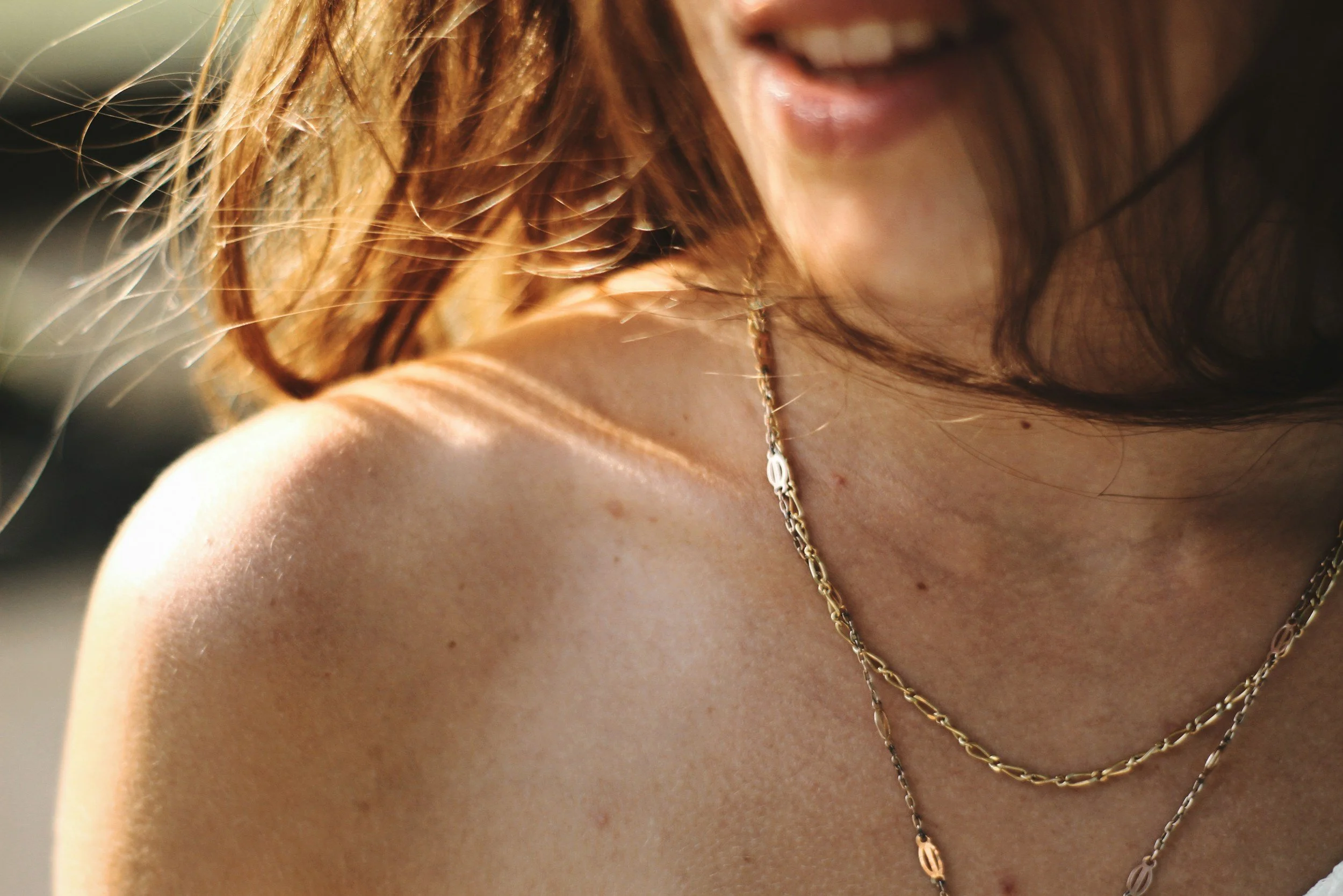A woman's shoulder