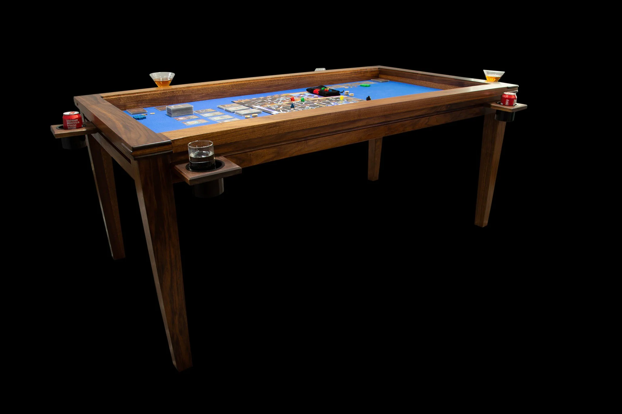 Walnut gaming table