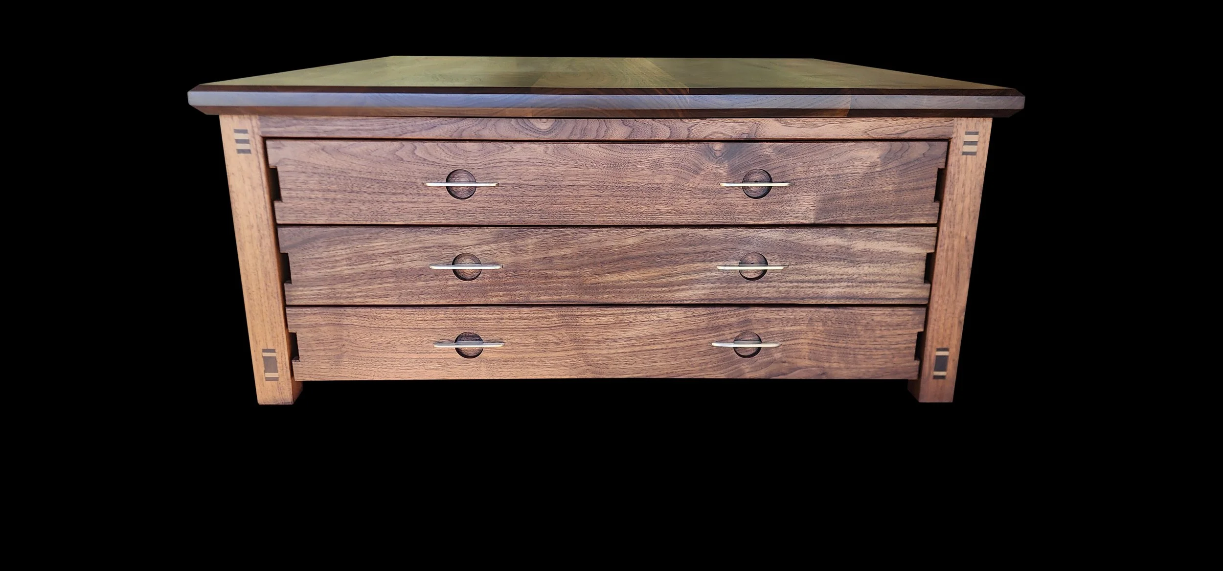 Black Walnut Map Table