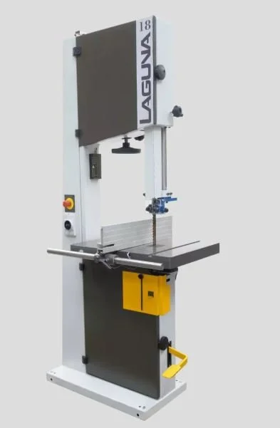 This is my Laguna LT18 5HP bandsaw. It is made in Italy and is an absolute champ at resawing wood, cutting curves, or anything else I may task it with