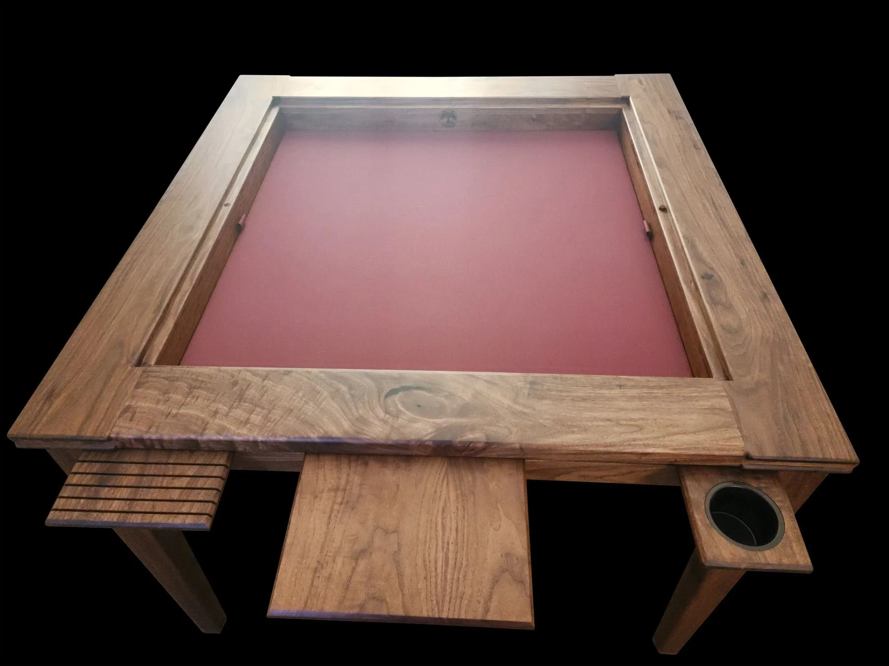 Curly Black Walnut gaming/dining table

