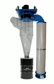 This is my ClearVue CV1800 Dust Collection system with upgraded 16" impellar. With a 5HP motor, it connects to all of my large tools and acts as a giant vacuum to collect the dust from the machines as I operate them.