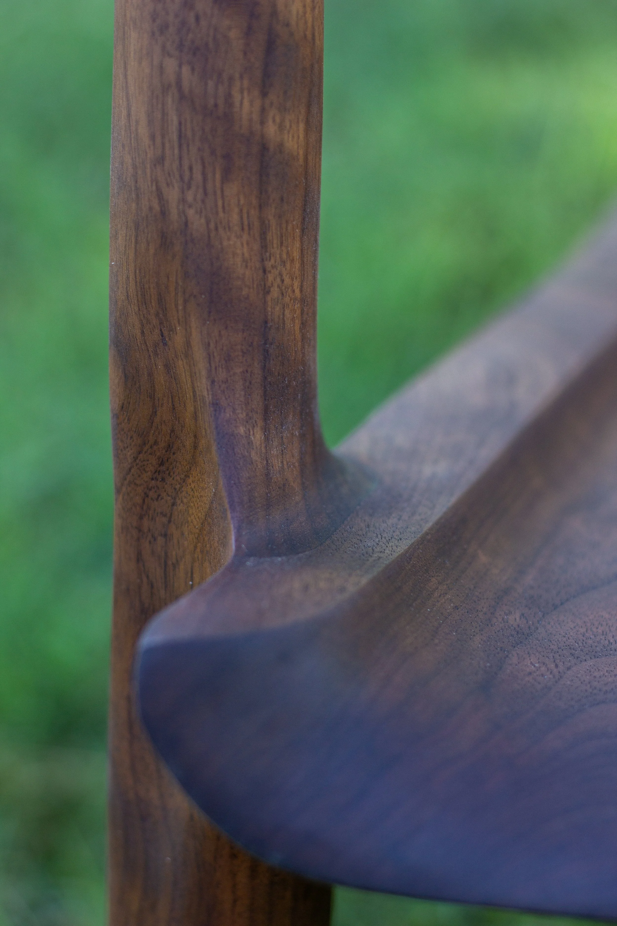 Curly Black Walnut & Curly Maple Maloof-Inspired Rocking Chair