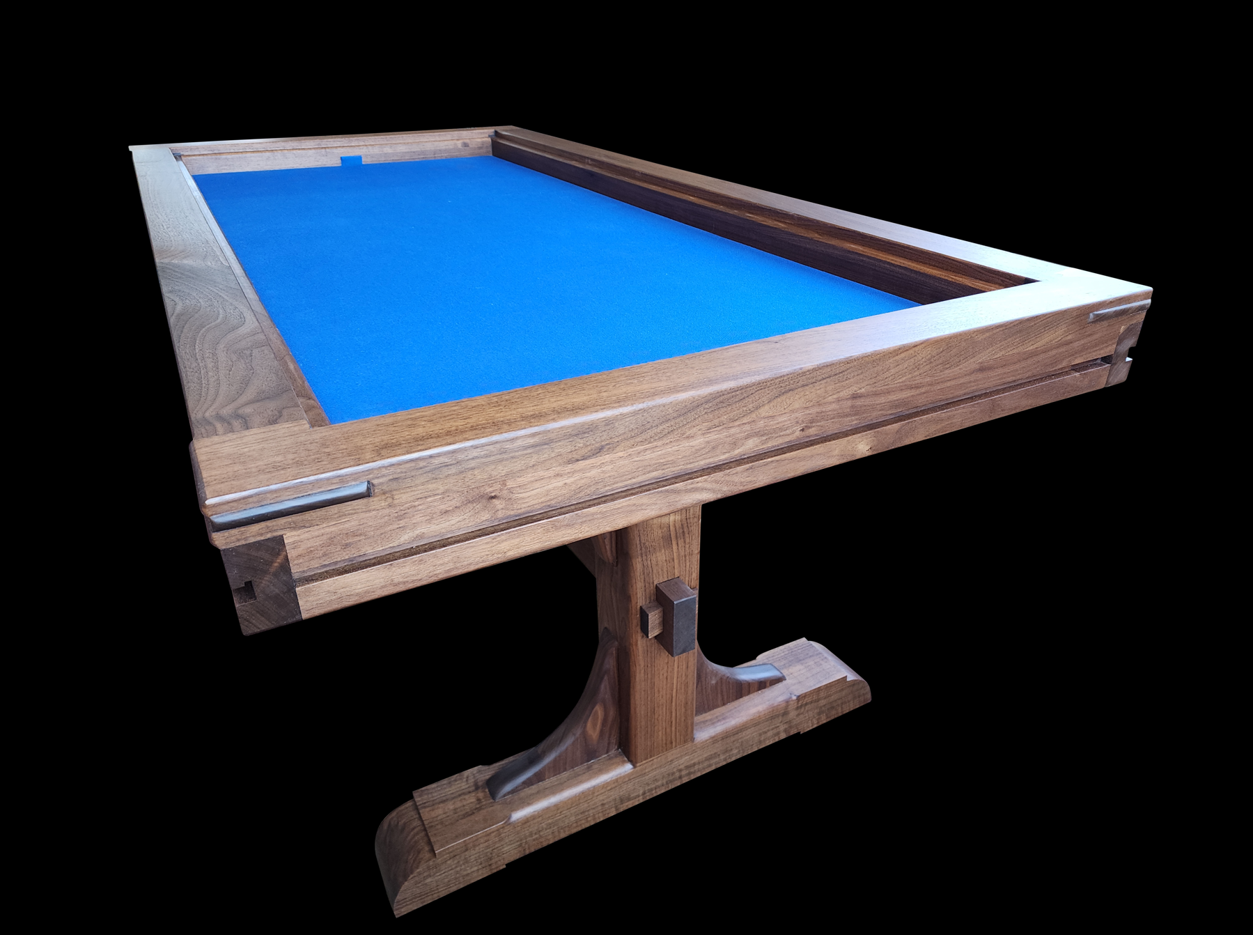 Curly Black Walnut Gaming Dining Table