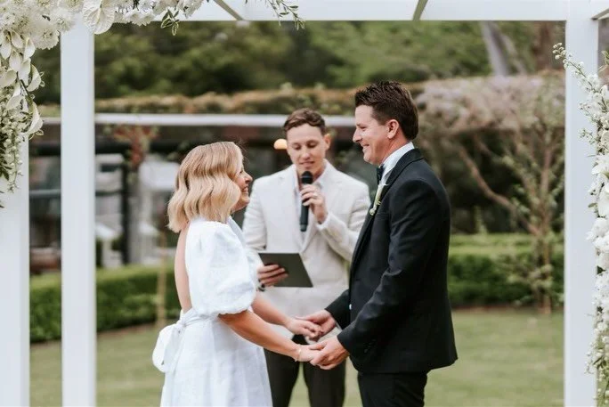 Emily &amp; Dan&hellip; let me set the scene.
Two people born just down the road from each other, yet life pulled them in different directions until the timing was finally right. A chance meeting turned into concerts, dinners, long-distance love, and