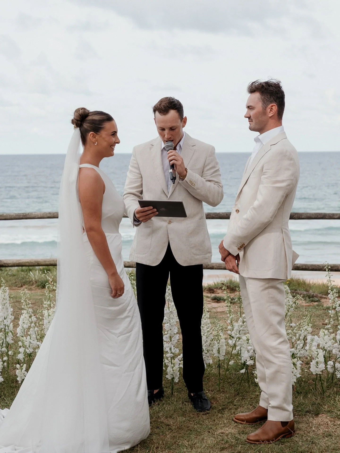 Tianna &amp; Nathan 💒..
What an absolute dream it was to work with these two. The kind of couple every celebrant hopes for, so easygoing, so full of love, and just genuinely beautiful humans. It was an honour to stand with you both and tell your sto