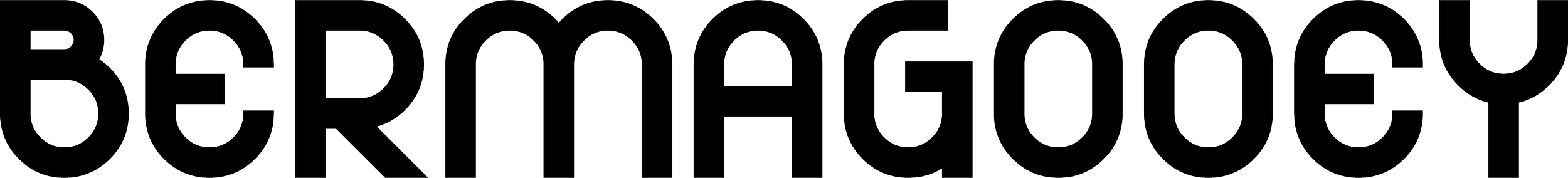 Black text spelling 'BERNIE GOOD' with the letters outlined in white and a black background.