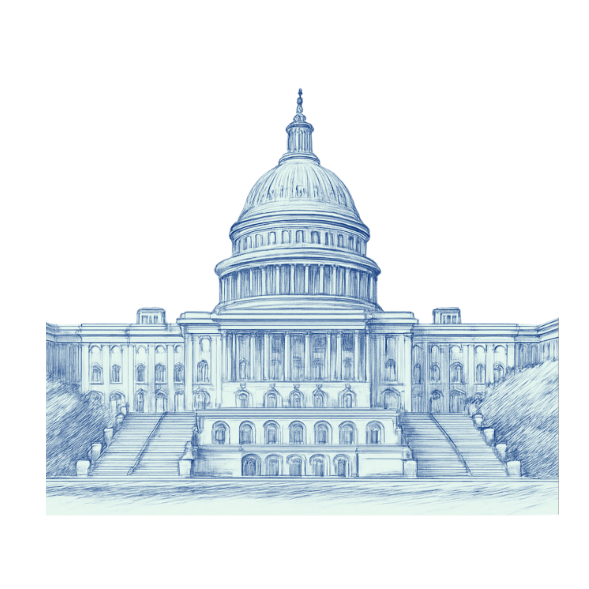 Drawing of capitol building representing government benefits law in Seattle