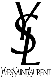 Yves Saint Laurent logo with stylized initials and brand name
