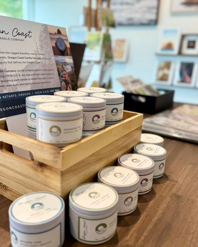 Our candles are now available @hancockphotographystudio in Tillamook, OR! 

There's something special about viewing the beautiful landscapes of the Oregon Coast&mdash;and smelling them too! Take a moment to wander through the studio, find your favori