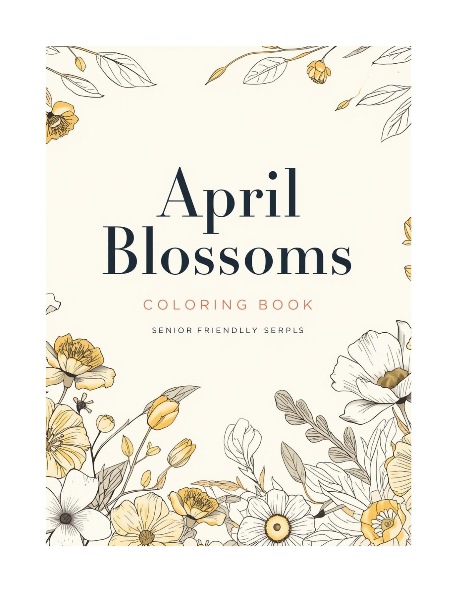 April Blossoms Coloring Book — Digital Download (PDF)