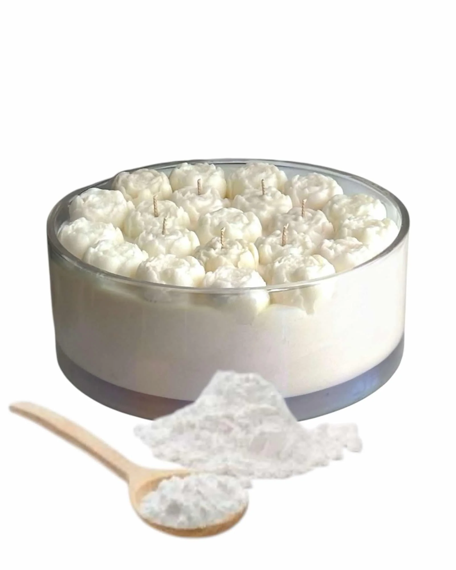 Baby Powder ( Lemon Orange | Freesia Ylang Ylang | Musk Cypress ) - Soy Candle | 100 hr Burn