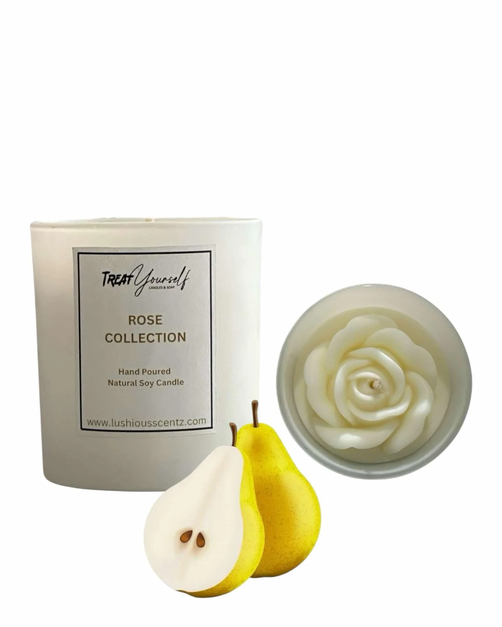 French Pear ( Orange Cinnamon | Clove Green Pear | Coconut Vanilla) - Soy Candle | 50hr Burn