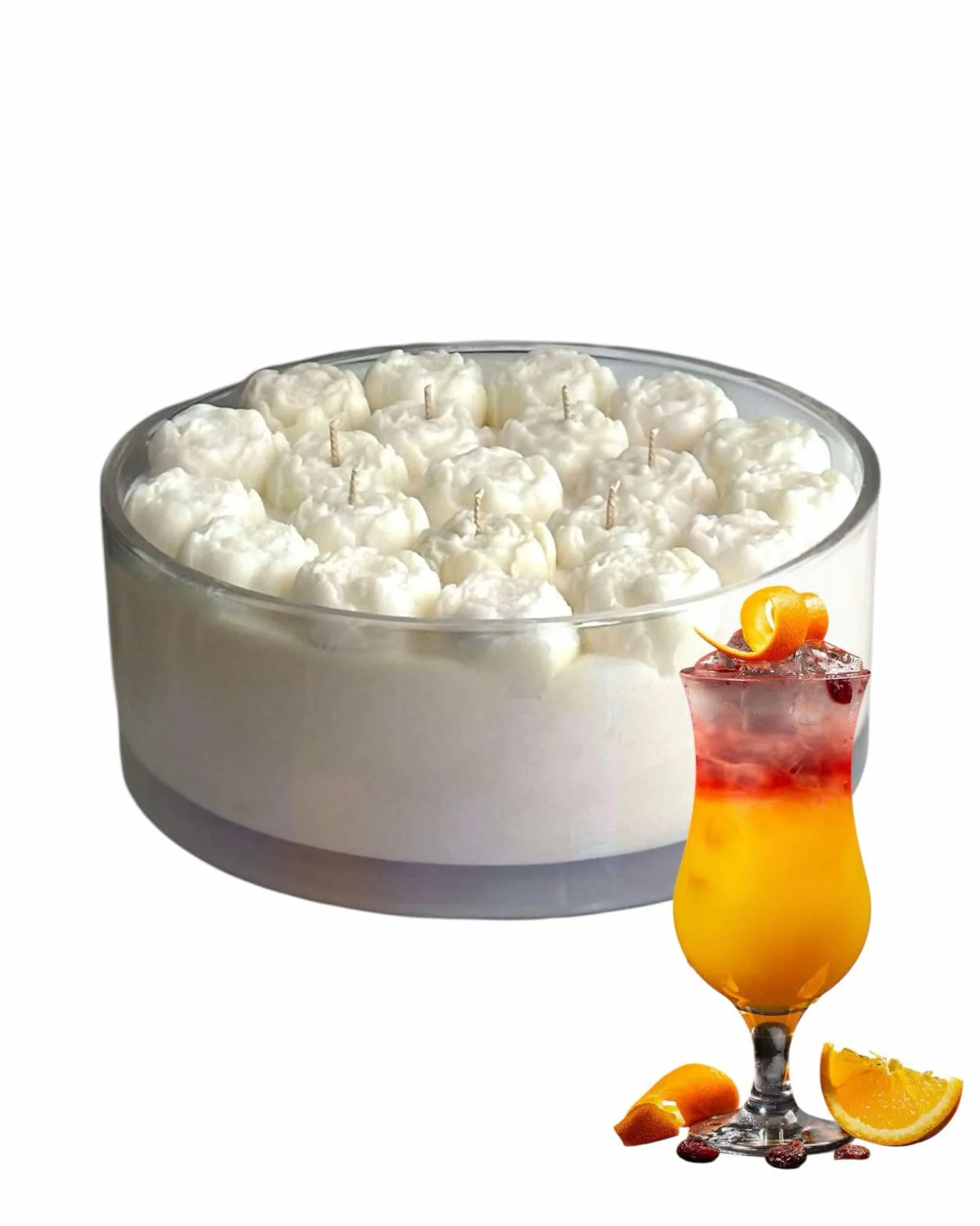 Sex on the Beach ( Pineapple cranberry | Peach banana | Coconut jasmine petals) - Soy Candle | 100 hr Burn