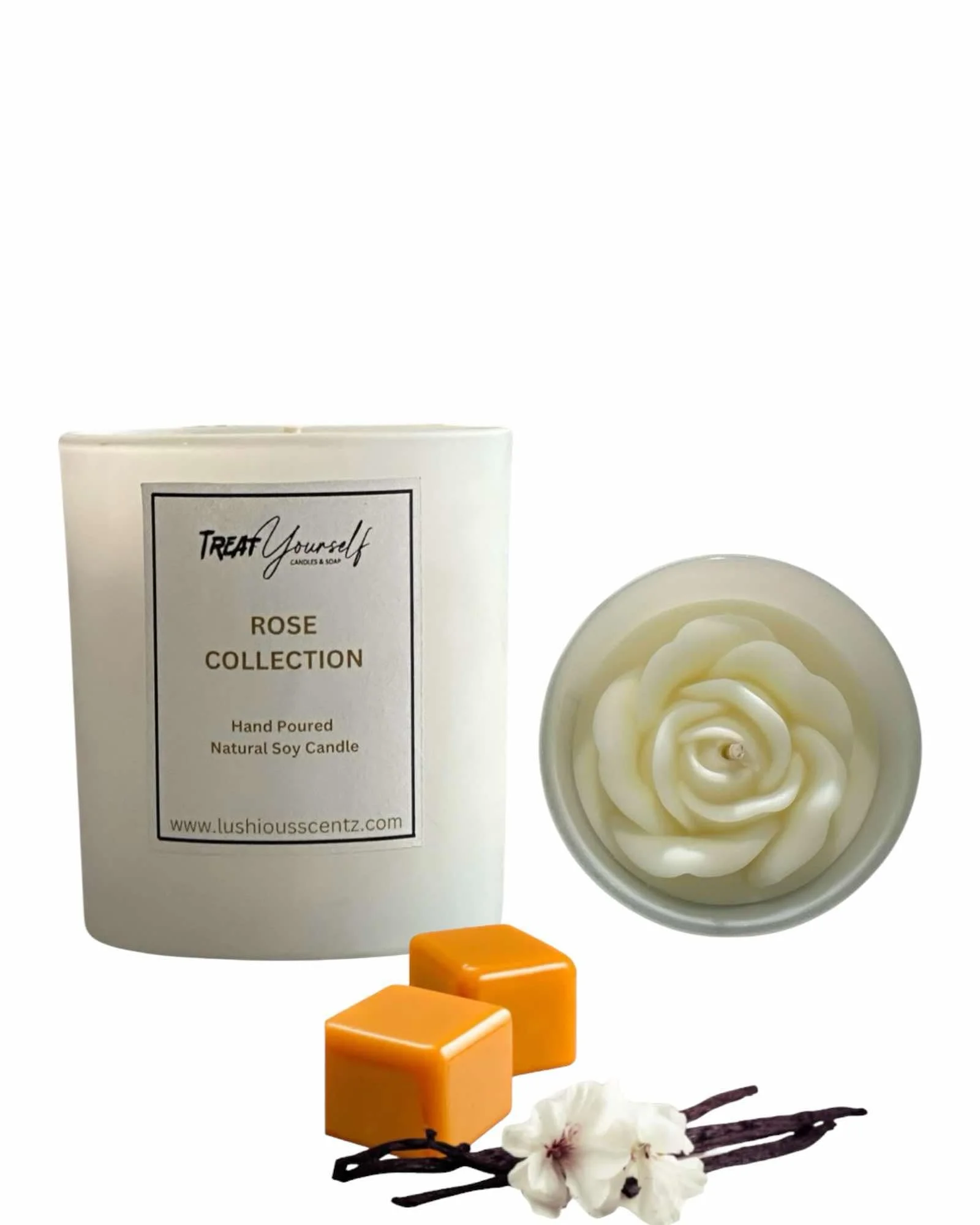 Vanilla Caramel ( Buttery balsamic | Salted caramel coconut | Creamy vanilla tonka bean) - Soy Candle | 50 hr Burn