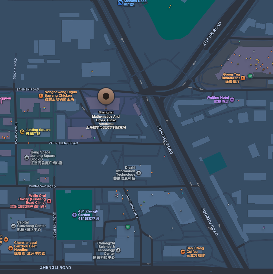 Apple Map location of institute