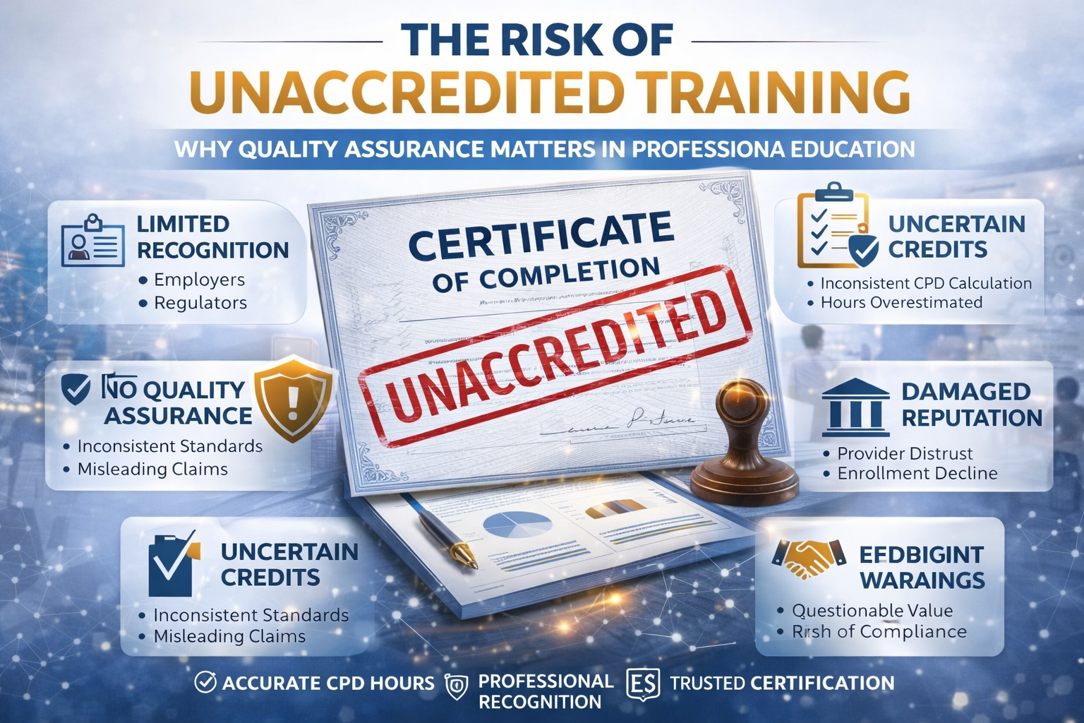 The Risk of Unaccredited Training: Why Quality Assurance Matters in Professional Education