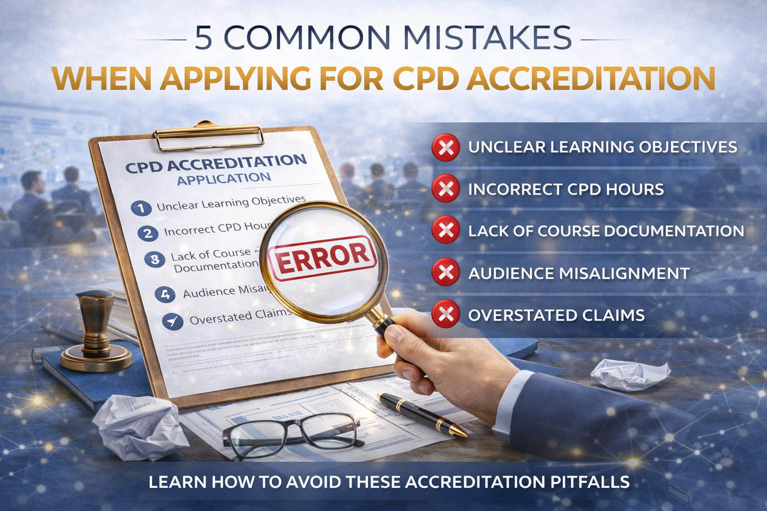 5 Common Mistakes When Applying for CPD Accreditation