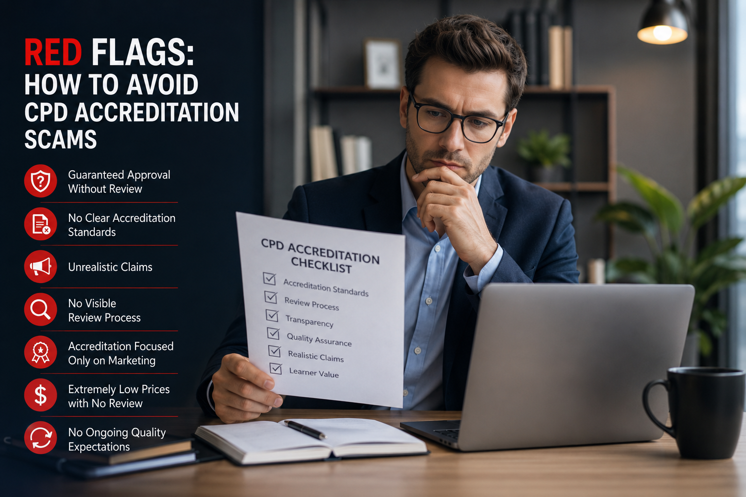 Red Flags: How to Avoid CPD Accreditation Scams