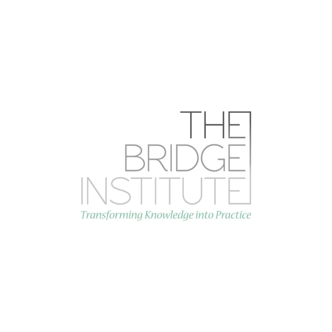Logo of The Bridge Institute with the tagline "Transforming Knowledge into Practice" on a white background.