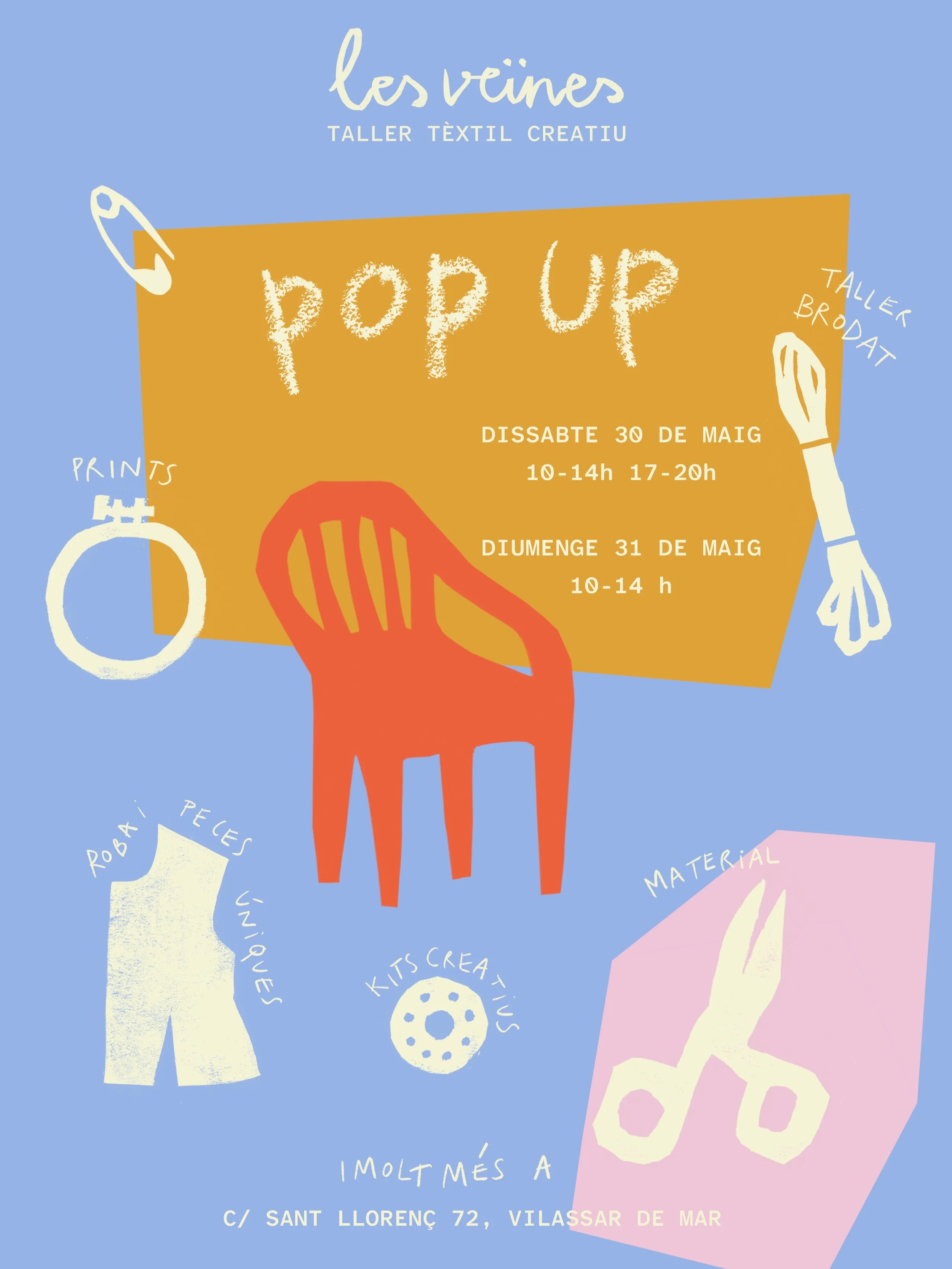 L&rsquo;&uacute;ltim cap de setmana de maig obrirem les portes de l&rsquo;estudi per a una pop-up creativa! ✨

Una oportunitat per descobrir l&rsquo;espai per a totes les que encara no heu pogut passar-vos, o simplement un moment per venir a saludar 