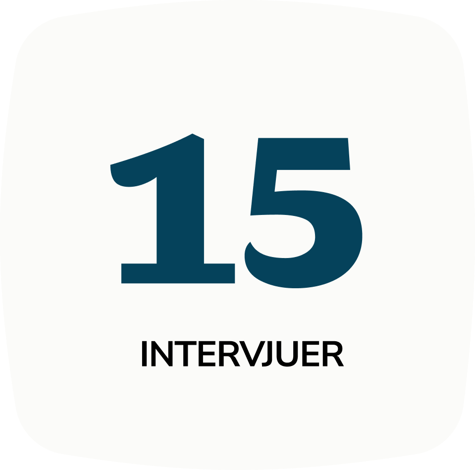 15 intervjuer