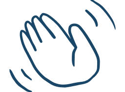 Vinkade hand