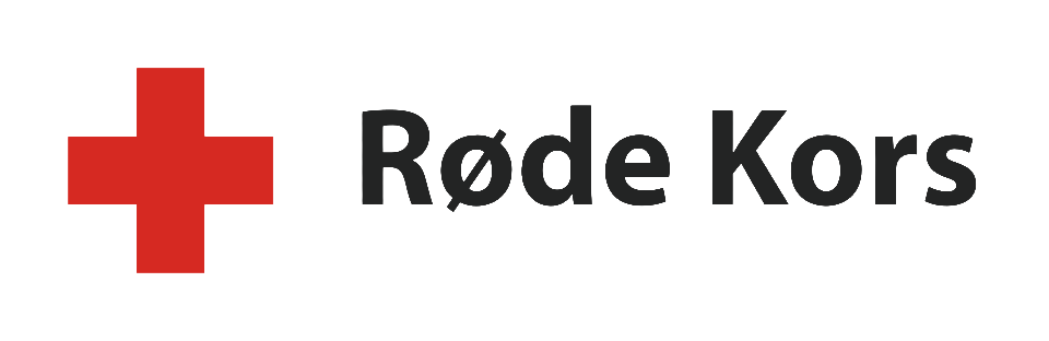 Red cross logo with the text 'Røde Kors' next to it.