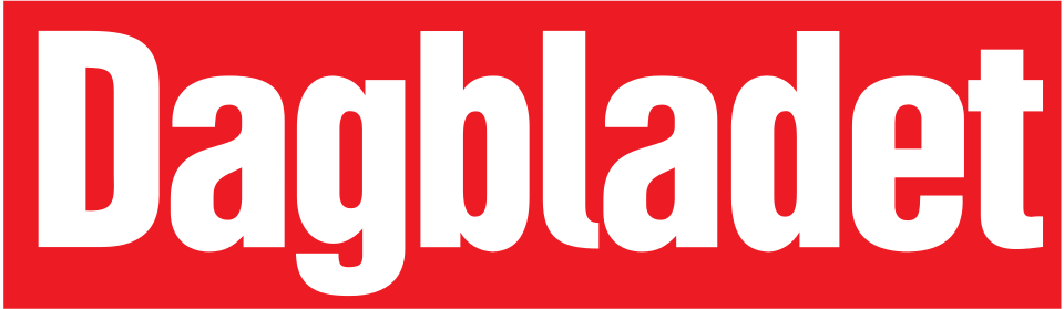 Red background with white text that reads 'Dagbladet'.