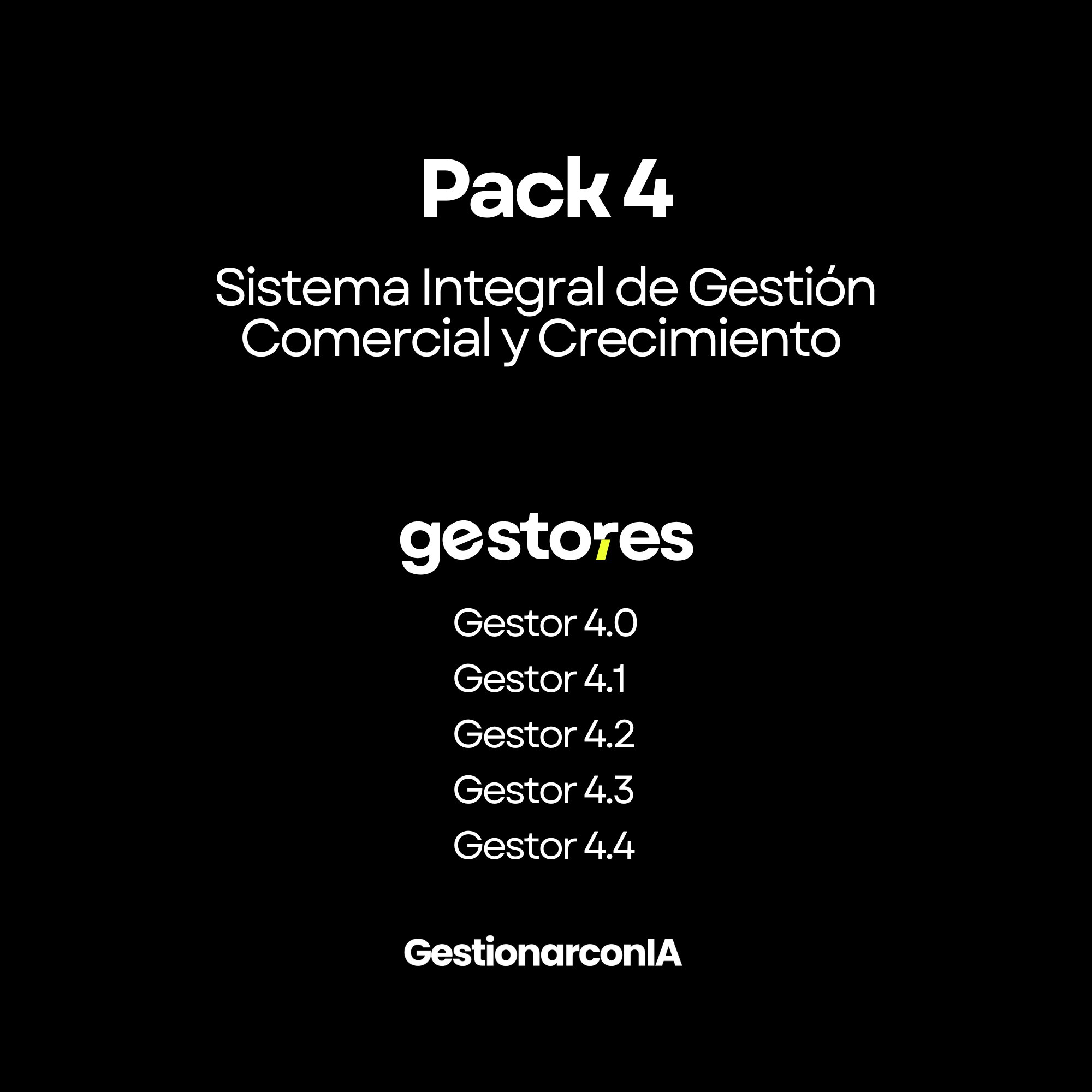 PACK 4: Sistema Integral de Gestión Comercial y Crecimiento