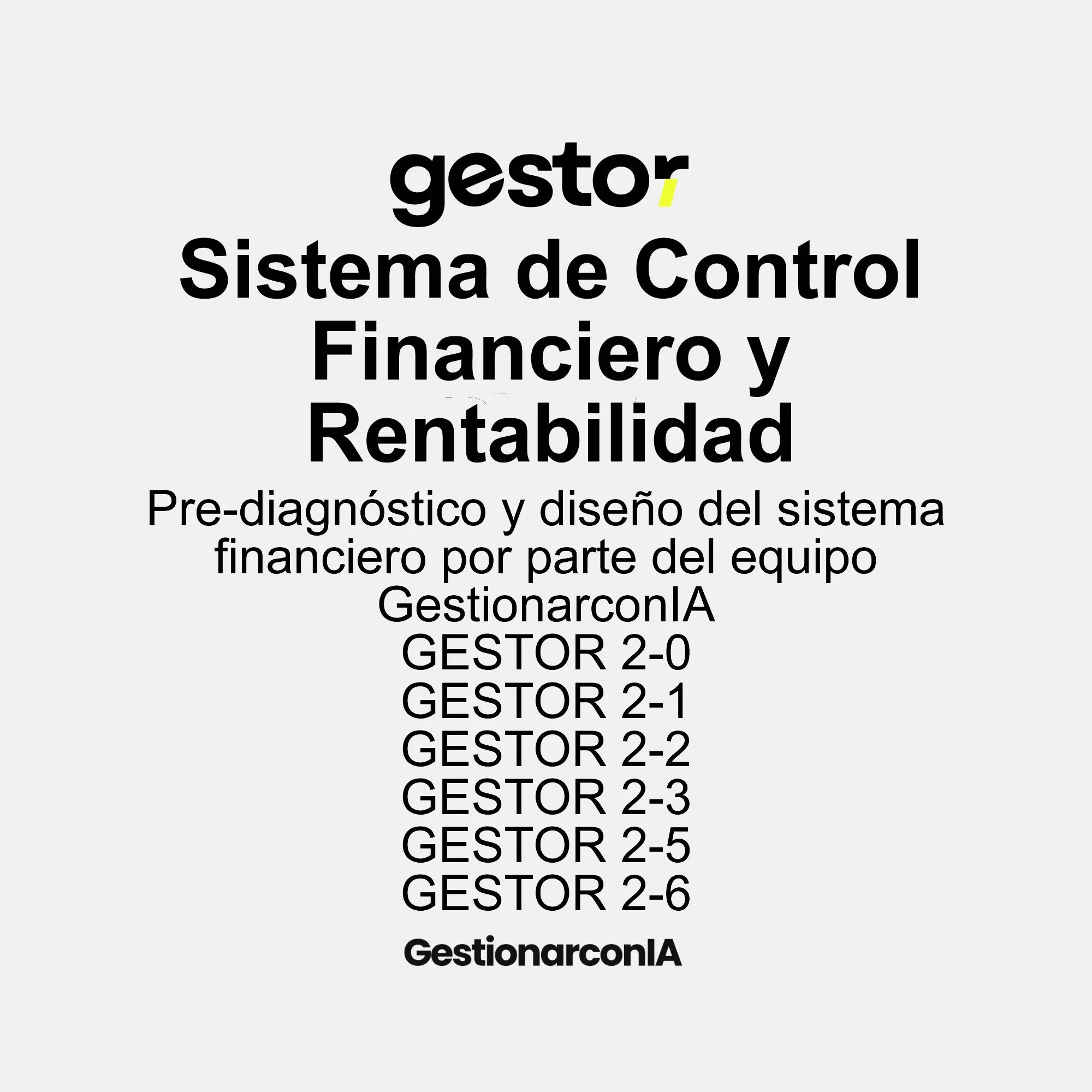 Sistema de Control Financiero y Rentabilidad