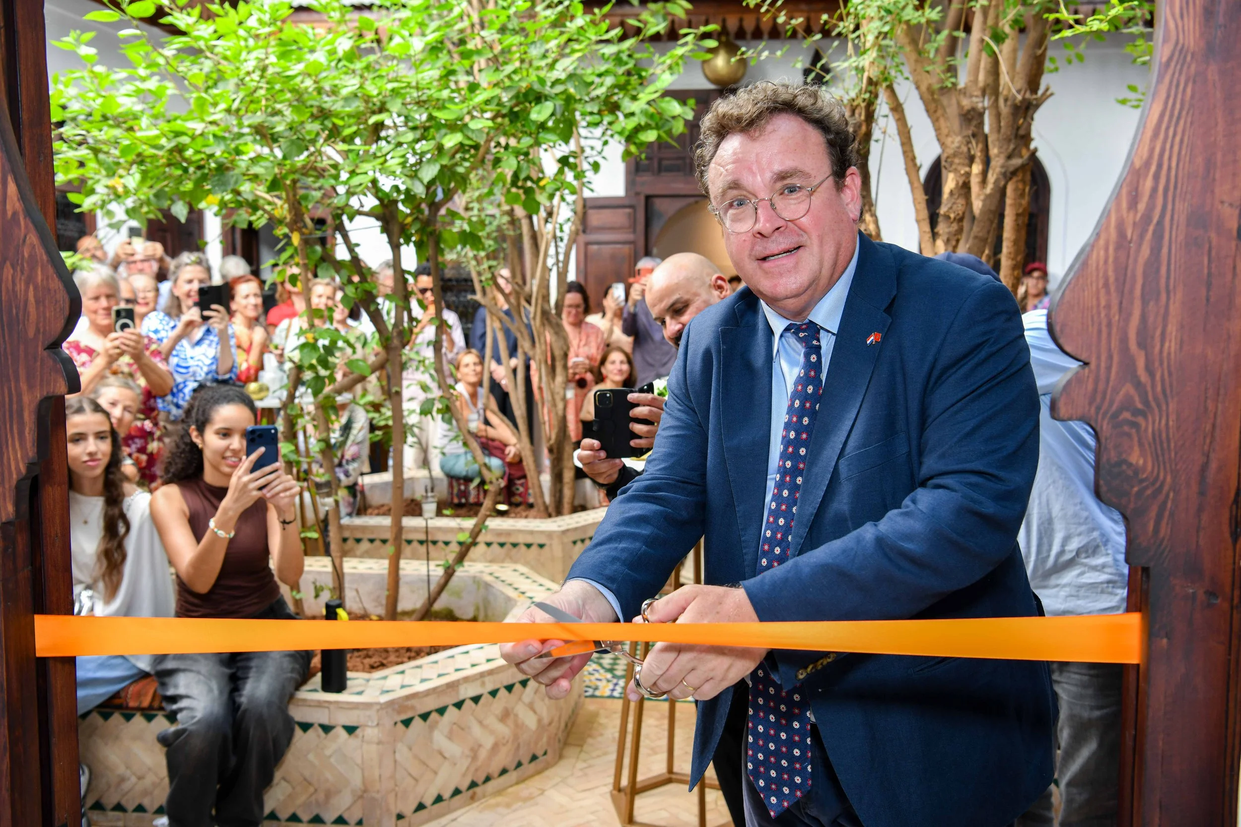 Dutch ambassador Dirk Jan Nieuwenhuis opens Marrakesh-Timbuktu. 12 June 2026