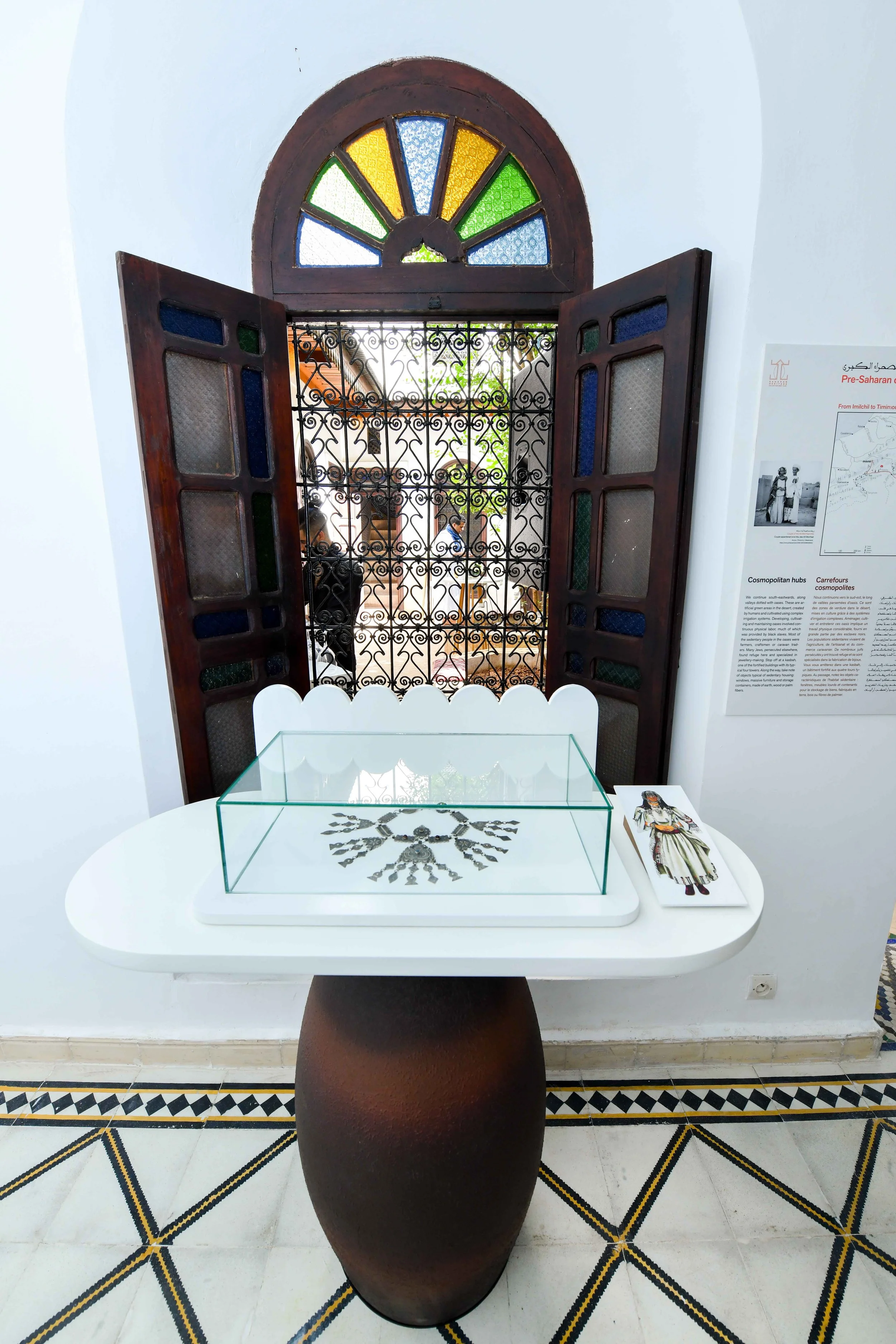 Tables and vitrines designed by Younes Duret
