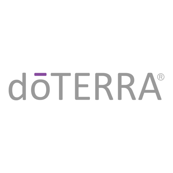 doTERRA logo with purple accent on the letter 'o'