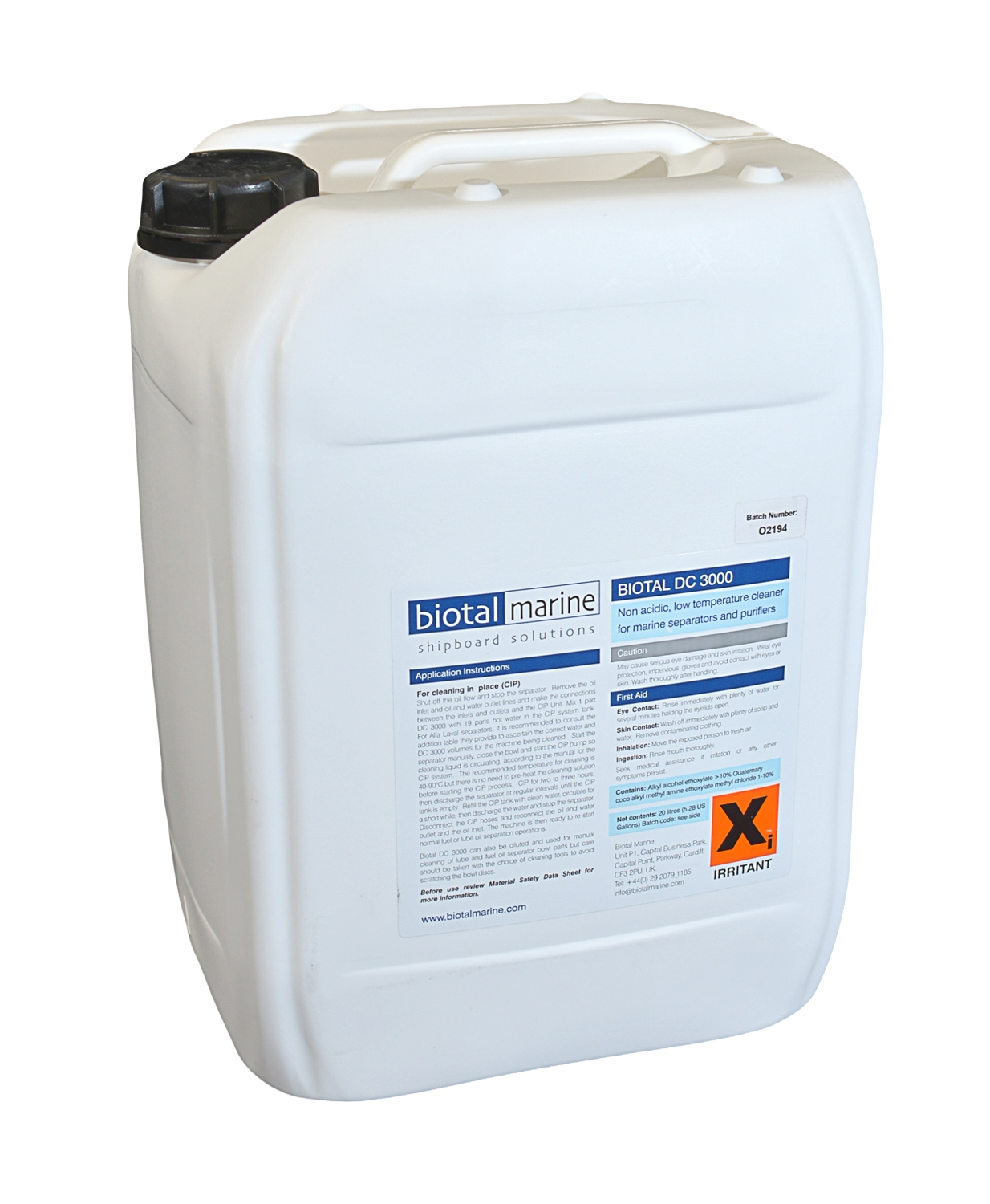 Biotal DC 3000 - marine lube and fuel oil separator cleaner