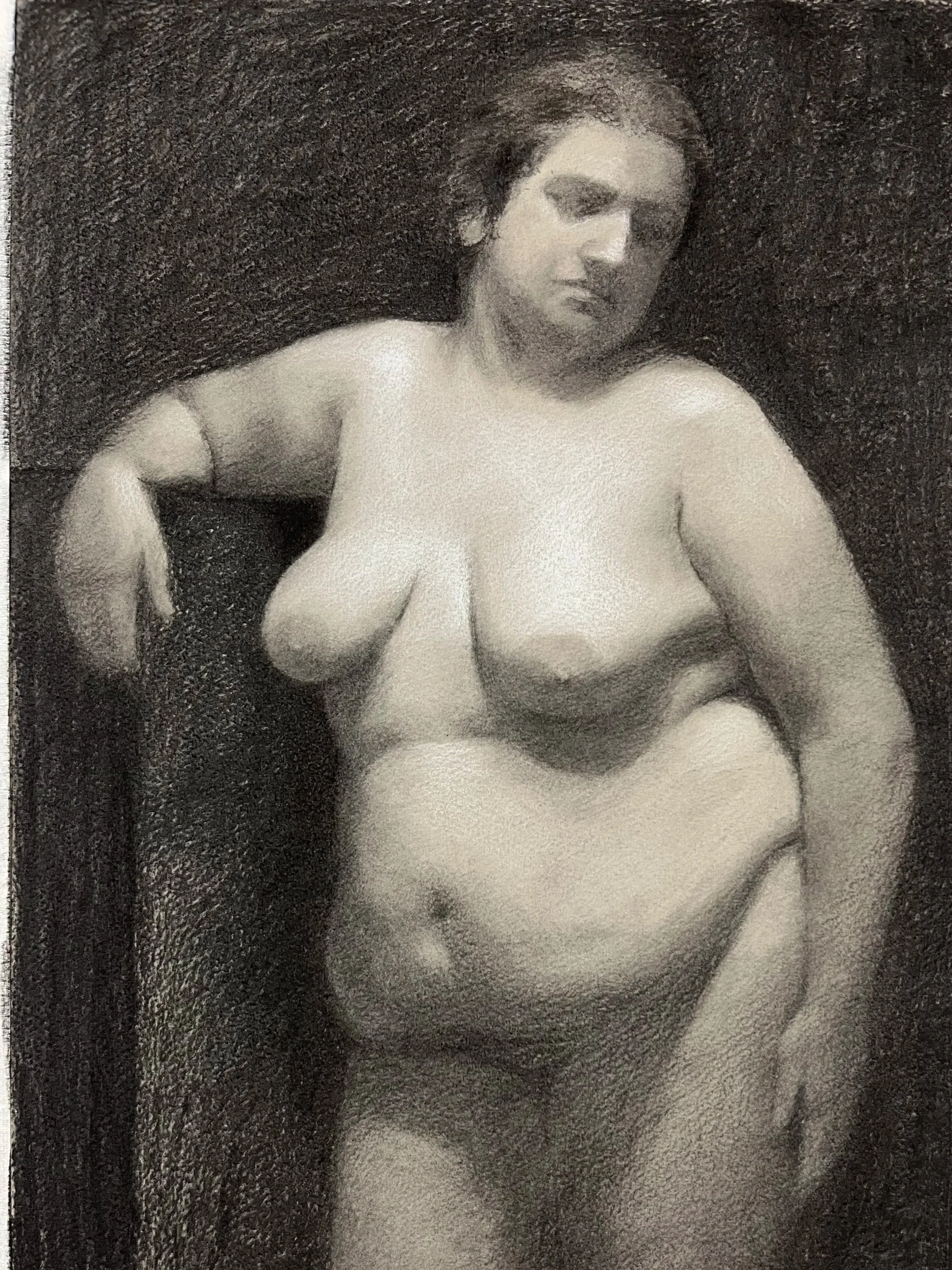 Cleo. Charcoal on Paper