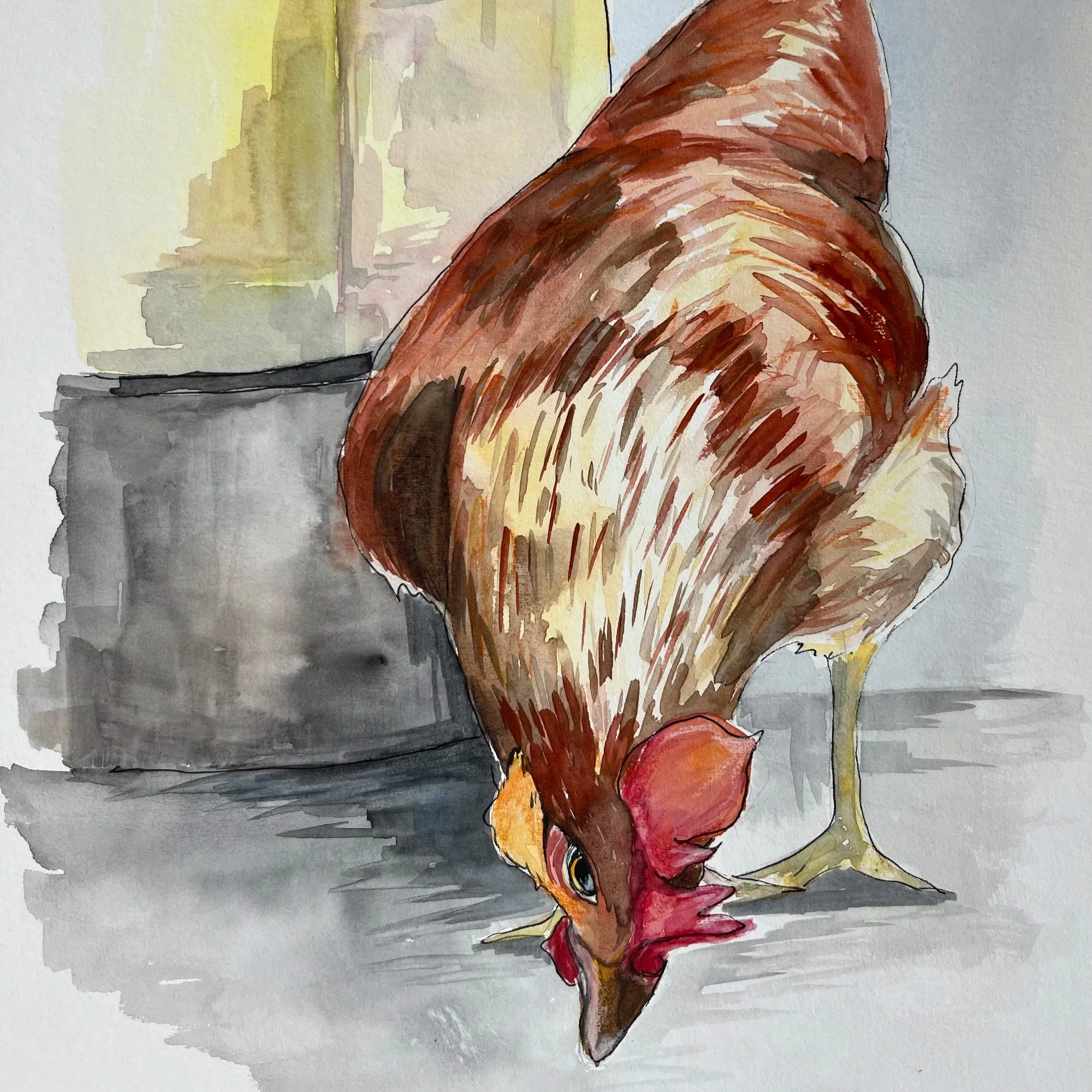 Chicks / watercolour / client work